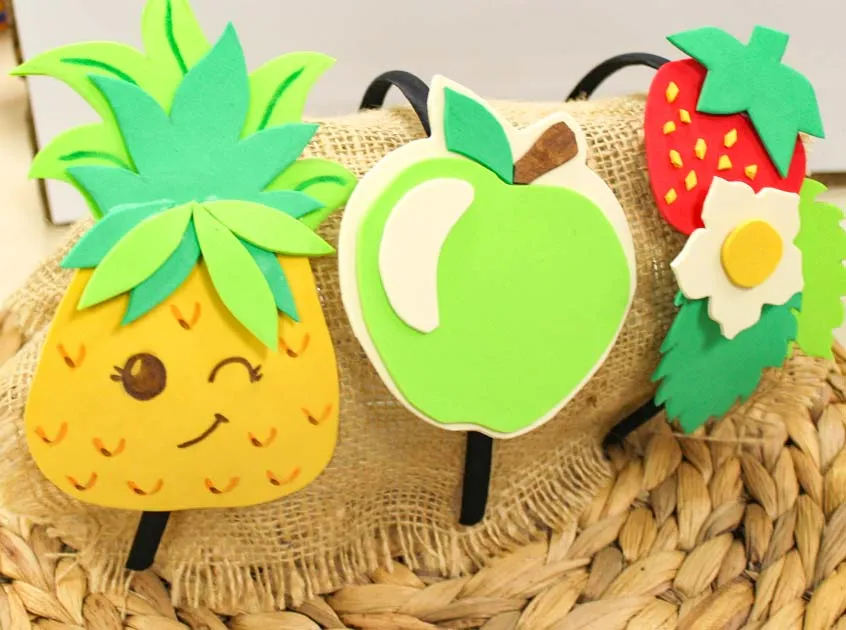 Manualidad para Carnaval. Diadema de Frutas. Manualidad para Carnaval. Diadema de Frutas.