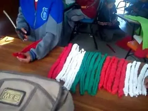 Manualidad para crear Bandera de México - YouTube Manualidad para crear Bandera de México - YouTube