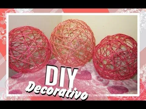 Manualidad: Esfera decorativa hecha con yute ^^ADORNO PARA FIESTAS ...