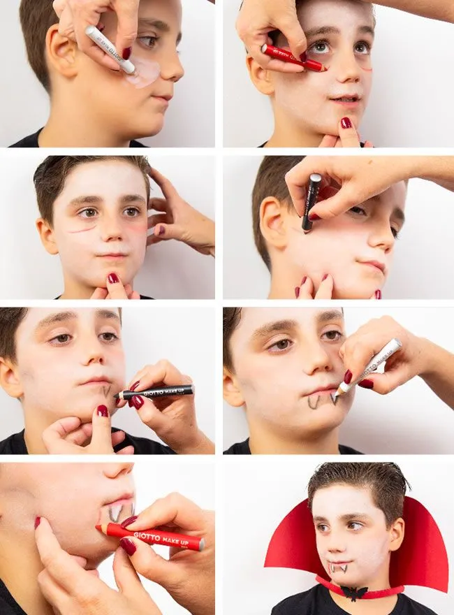 Manualidad: Maquillaje infantil de Vampiro para Halloween Manualidad: Maquillaje infantil de Vampiro para Halloween