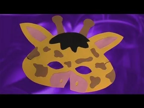 Manualidad máscara para disfraz casero de jirafa en carnaval - YouTube