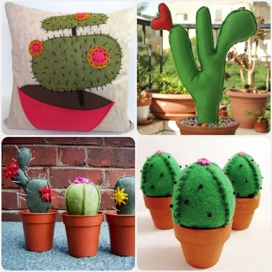 Manualidad original: cactus de fieltro | Broches de Fieltro | Todo ... Manualidad original: cactus de fieltro | Broches de Fieltro | Todo ...