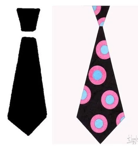 Manualidad para el Día del Padre: una corbata Manualidad para el Día del Padre: una corbata