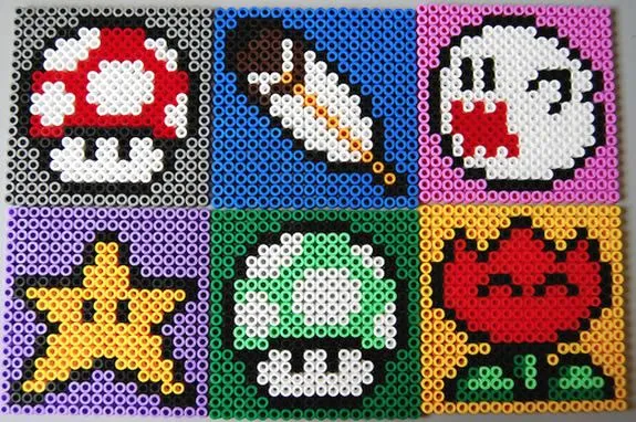 Manualidad: Posavasos hechos con hama beads Manualidad: Posavasos hechos con hama beads