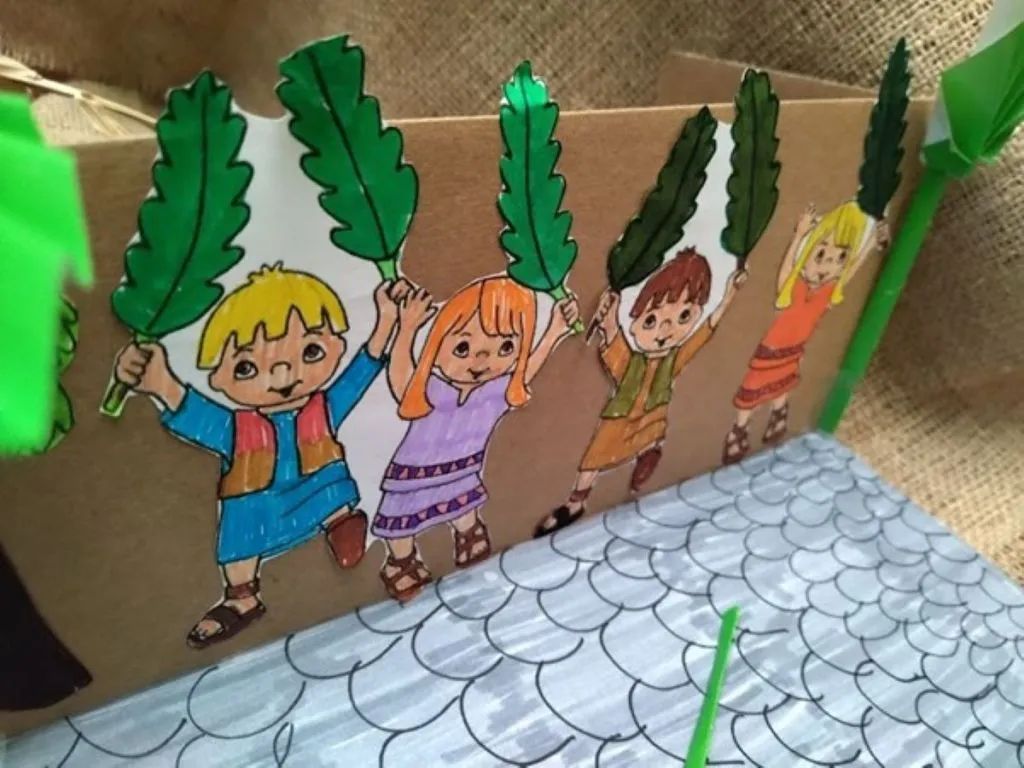 Manualidad para preparar el Domingo de Ramos con los niños