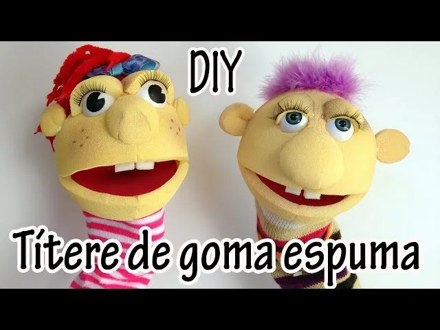 Manualidad: Títere de goma espuma - Manualidades para todos - YouTube Manualidad: Títere de goma espuma - Manualidades para todos - YouTube