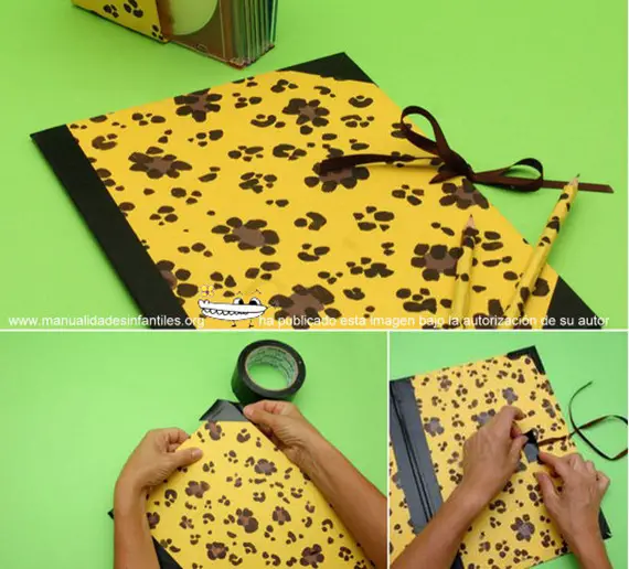 Carpeta salvaje para el cole - Manualidades Infantiles Carpeta salvaje para el cole - Manualidades Infantiles