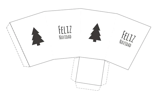 Manualidades: 15 Cajas de Navidad para imprimir Manualidades: 15 Cajas de Navidad para imprimir