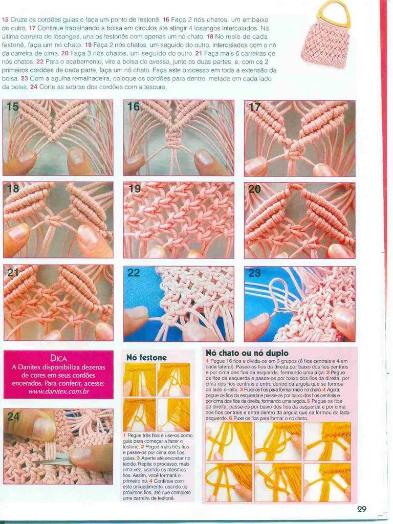 COMO HACER MANUALIDADES, ABALORIOS Y ALGO MÁS : BOLSO MACRAME COMO HACER MANUALIDADES, ABALORIOS Y ALGO MÁS : BOLSO MACRAME