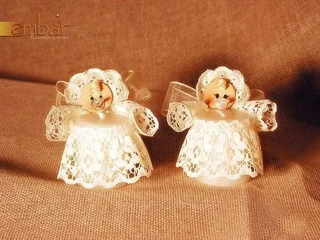 Como hacer manualidades de angelitos para bautizo - Imagui