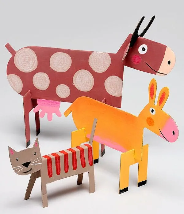 Manualidades para hacer 5 animales divertidos - Pequeocio Manualidades para hacer 5 animales divertidos - Pequeocio
