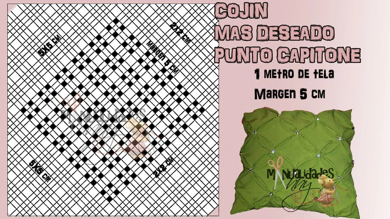 Manualidades Anny: CLASE XXI - COJIN MAS DESEADO PUNTO CAPITONE | Manualidades Anny Manualidades Anny: CLASE XXI - COJIN MAS DESEADO PUNTO CAPITONE | Manualidades Anny