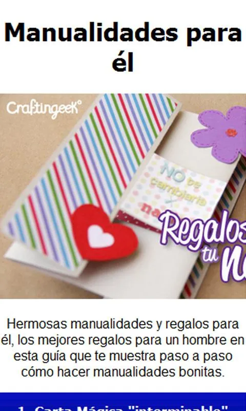 Manualidades para El - Aplicaciones de Android en Google Play Manualidades para El - Aplicaciones de Android en Google Play