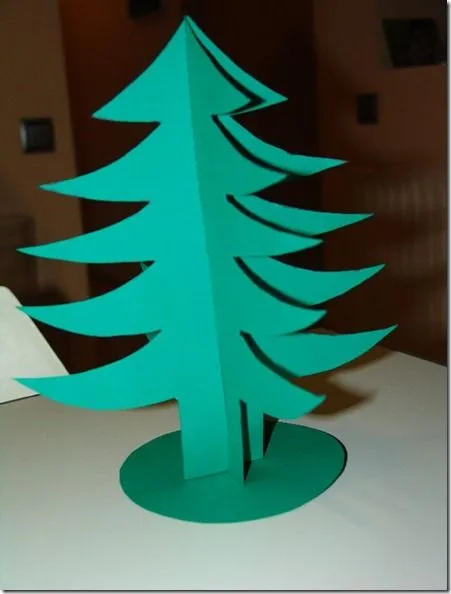manualidades. Árbol de Navidad en cartulina manualidades. Árbol de Navidad en cartulina
