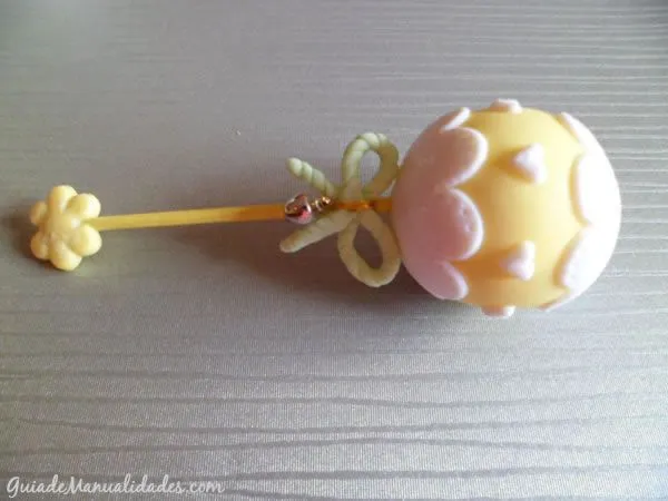 Sonajero para tu baby shower - Guía de MANUALIDADES Sonajero para tu baby shower - Guía de MANUALIDADES