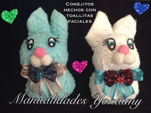 CONEJITOS HECHOS CON TOALLITAS FACIALES . - VidInfo CONEJITOS HECHOS CON TOALLITAS FACIALES . - VidInfo