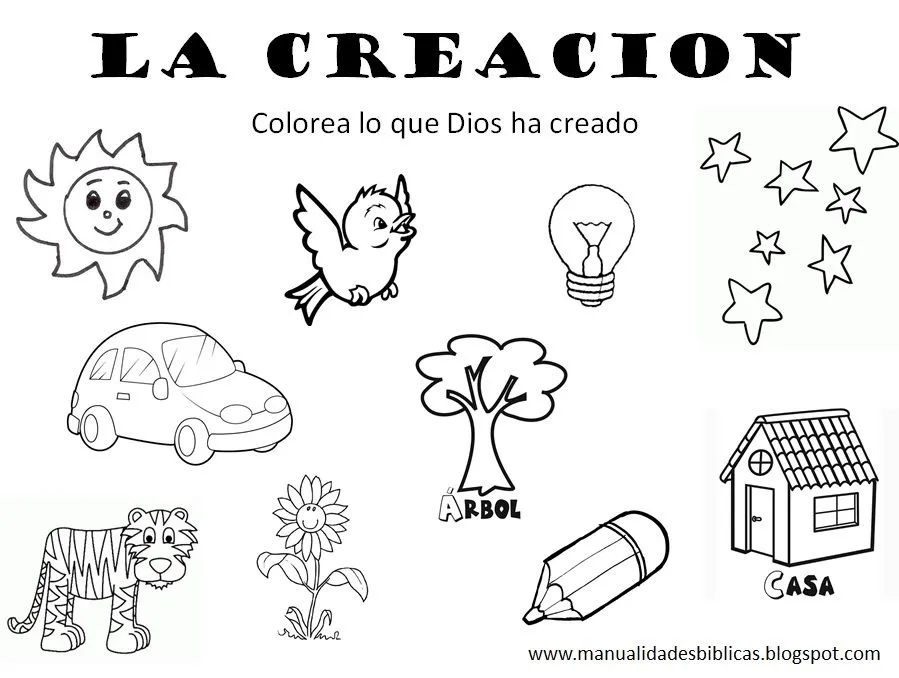 Manualidades Biblicas: GUIA SOBRE LA CREACION DE DIOS Manualidades Biblicas: GUIA SOBRE LA CREACION DE DIOS