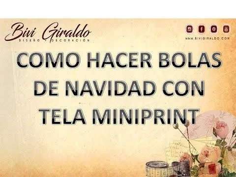 MANUALIDADES, BOLAS DE NAVIDAD DECORADAS CON TELA MINIPRINT - YouTube