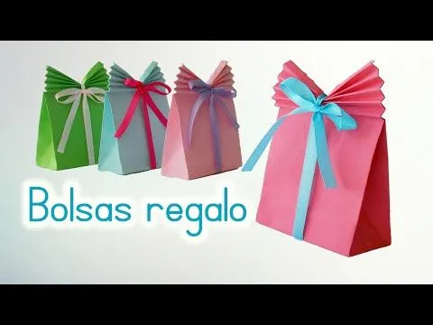 Manualidades: BOLSAS de PAPEL para REGALO - Innova Manualidades ...