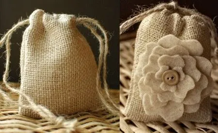 Todo Manualidades: Bolsitas en tela arpillera Todo Manualidades: Bolsitas en tela arpillera