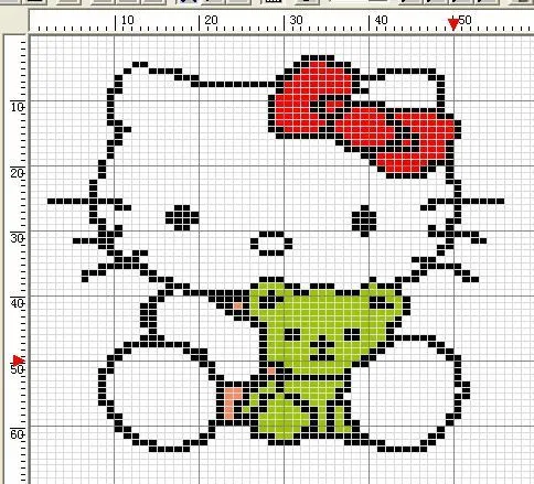 MANUALIDADES: BORDADOS DE HELLO KITTY DE PUNTO DE CRUZ MANUALIDADES: BORDADOS DE HELLO KITTY DE PUNTO DE CRUZ