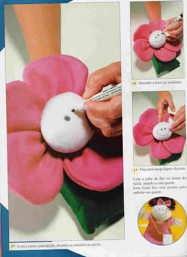 manualidades de una brujita✄✎❤ ♫✿: Flor de fieltro