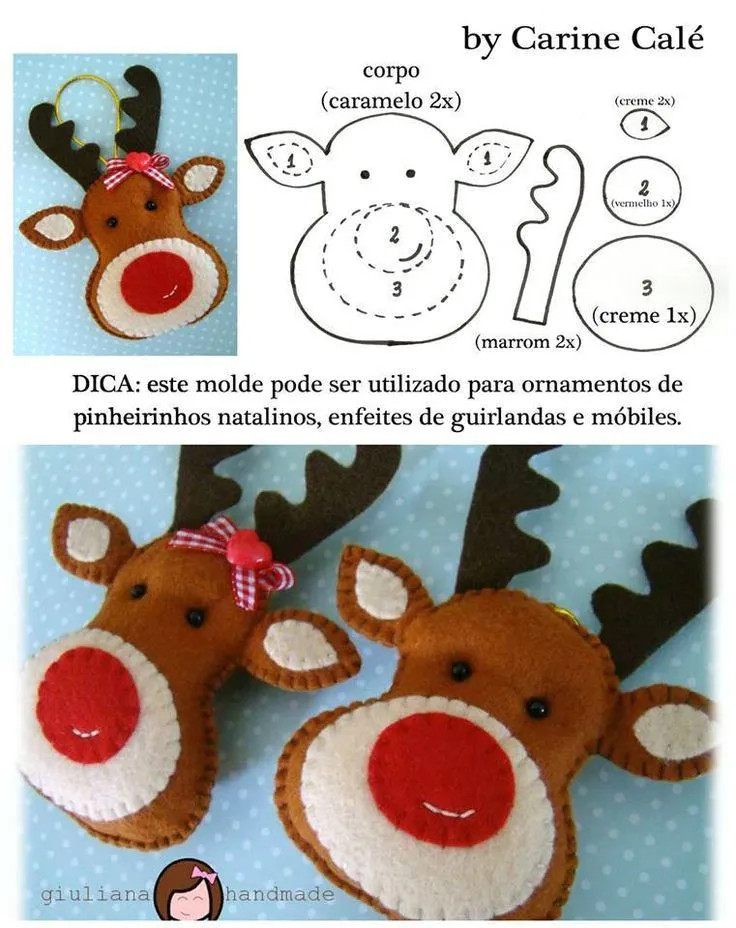 manualidades cabeza de Reno en Goma Eva - TODO NAVIDAD manualidades cabeza de Reno en Goma Eva - TODO NAVIDAD