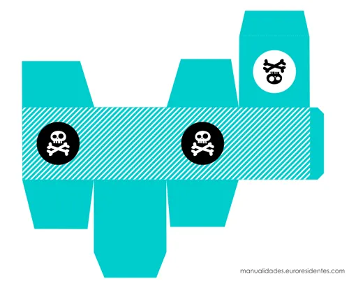 Manualidades: Cajas imprimibles de piratas