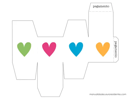 Manualidades: Cajas de papel para San Valentín