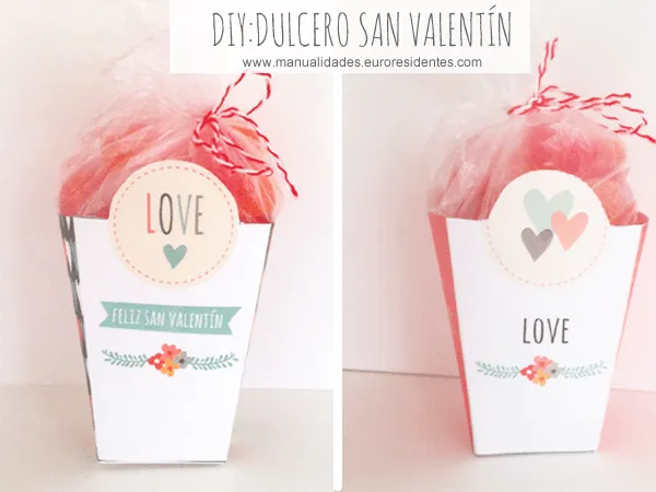 Manualidades: Cajas románticas para imprimir