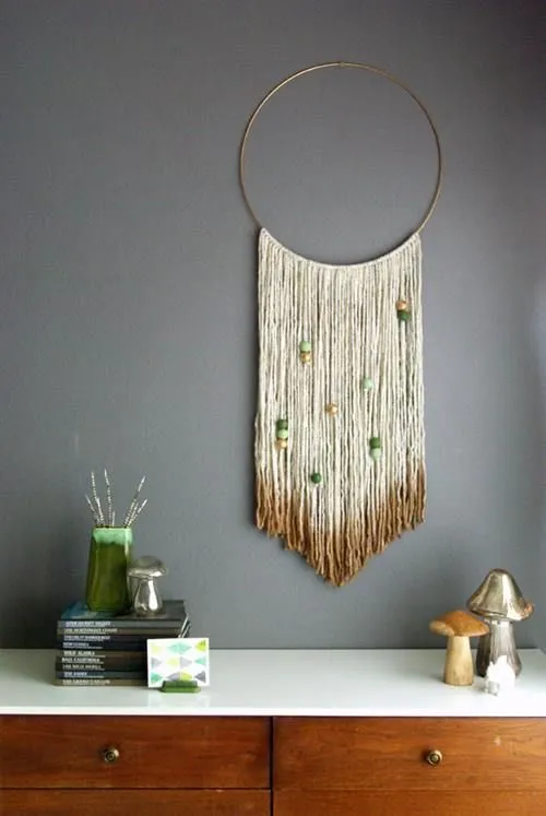 Manualidades para la casa: idea boho chic para colgar en la pared ... Manualidades para la casa: idea boho chic para colgar en la pared ...