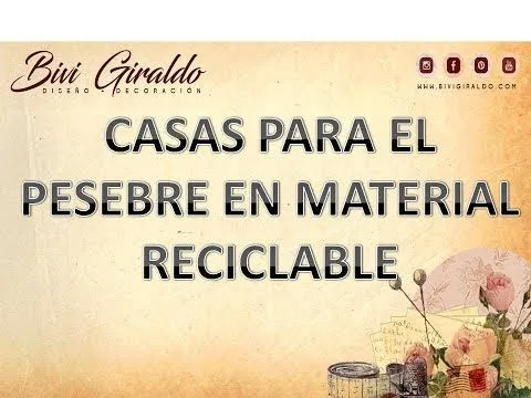 MANUALIDADES, CASAS PARA EL PESEBRE EN MATERIALES RECICLABLES ...