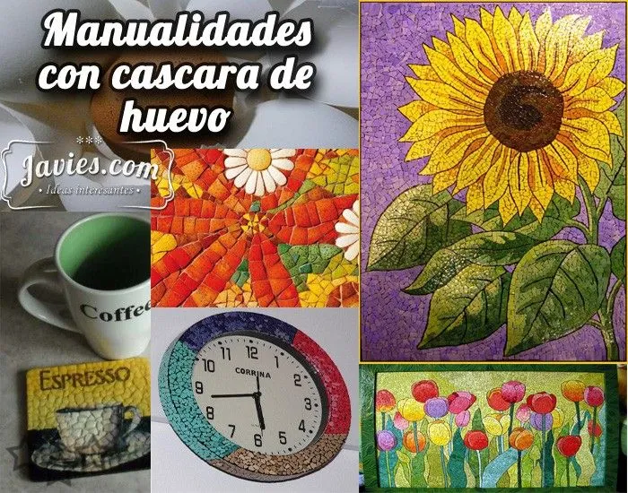 Manualidades con cascara de huevo - Javies.com