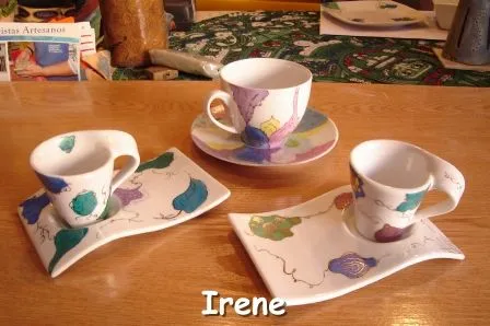 Manualidades en pintura sobre ceramica - Imagui