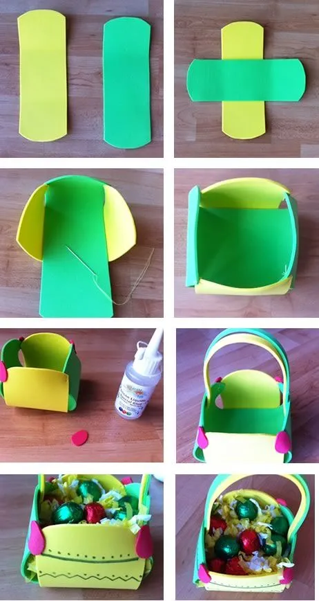 Manualidades: Cómo hacer una cesta de Pascua Manualidades: Cómo hacer una cesta de Pascua