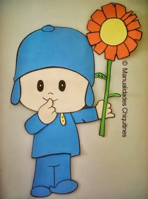 Manualidades Chiquitines: Figuras de foamy de Pocoyo.