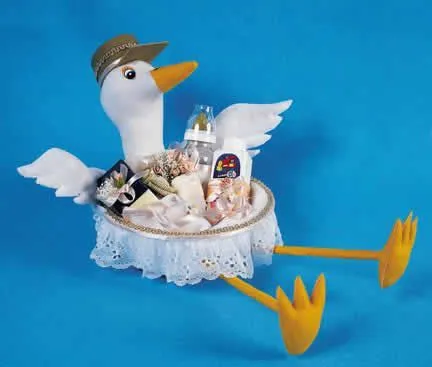 Preciosa Cigueña para baby shower ~ Solountip.com