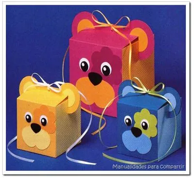 Manualidades para compartir: Cajitas de cartulina para souvenirs ... Manualidades para compartir: Cajitas de cartulina para souvenirs ...