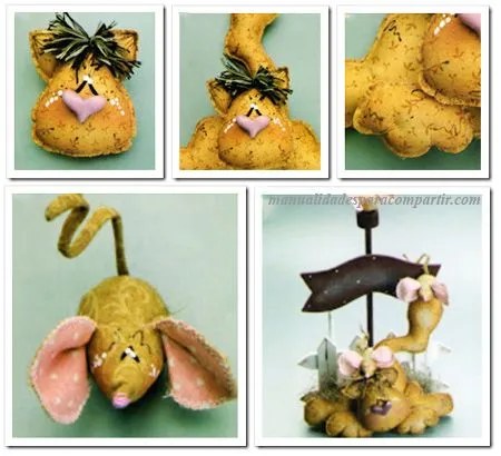 Manualidades para compartir: MANUALIDADES COUNTRY: GATITO DE TELA ...