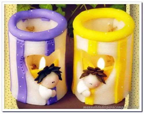 Manualidades para compartir: PORTAVELAS DE PORCELANA FRÍA PRIMERA ... Manualidades para compartir: PORTAVELAS DE PORCELANA FRÍA PRIMERA ...