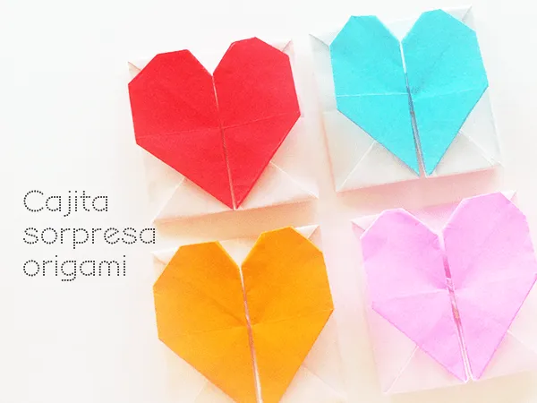 Manualidades: Corazón de papel y caja sorpresa Manualidades: Corazón de papel y caja sorpresa