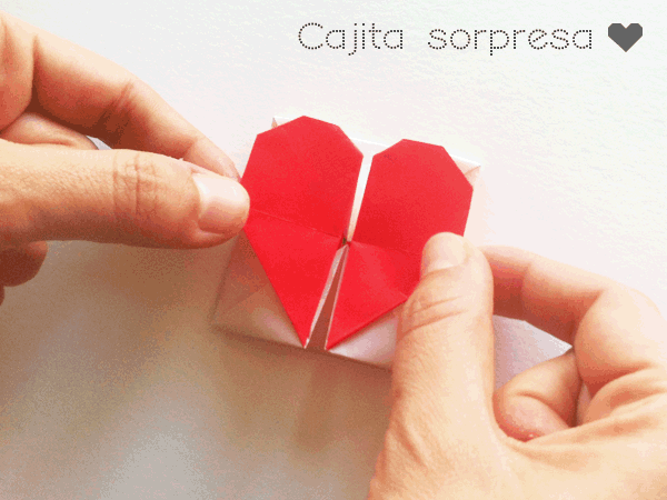 Manualidades: Corazón de papel y caja sorpresa Manualidades: Corazón de papel y caja sorpresa