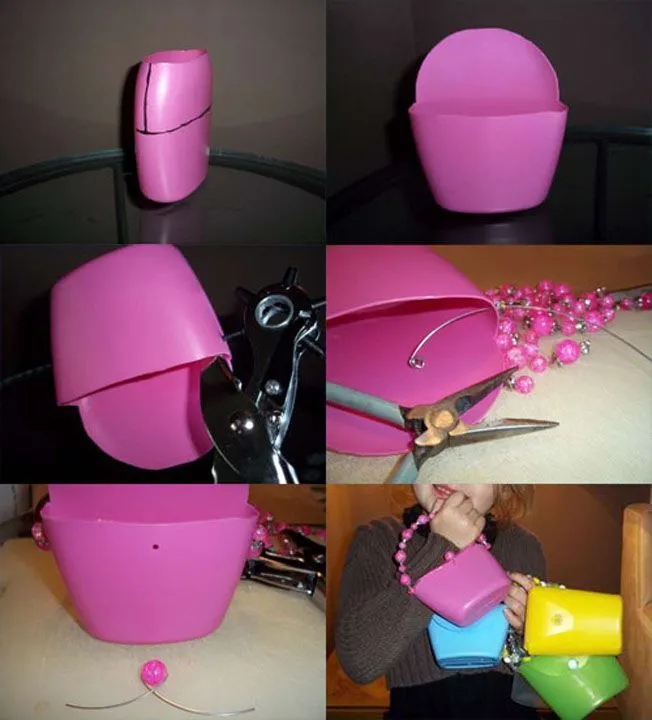 Cómo hacer manualidades creativas reciclando botellas pet. Hoy te ...
