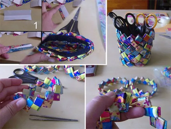 manualidades creativas reciclando papel | newspaper craft ...