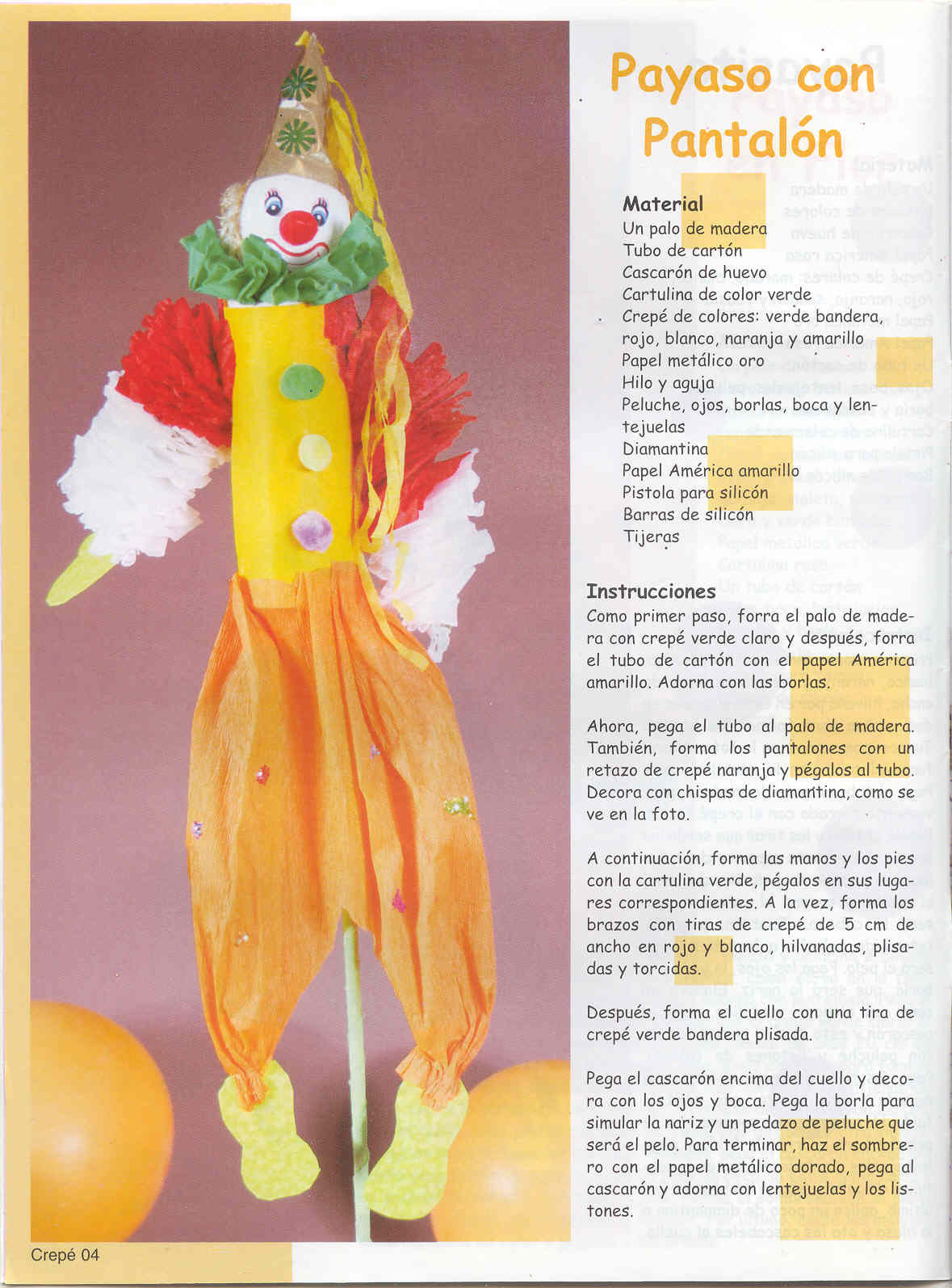 MANUALIDADES EN CREPÉ: payasos, kleenera, cajita con corazon ... MANUALIDADES EN CREPÉ: payasos, kleenera, cajita con corazon ...