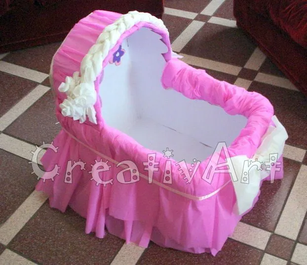 Como hacer una cuna para el baby shower - Imagui