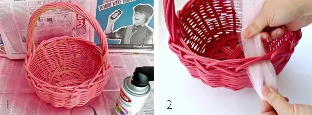 Manualidades y decoracion: Como decorar una canasta de mimbre. Manualidades y decoracion: Como decorar una canasta de mimbre.