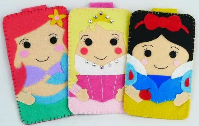 Manualidades y decoracion: Fundas para celular en fieltro