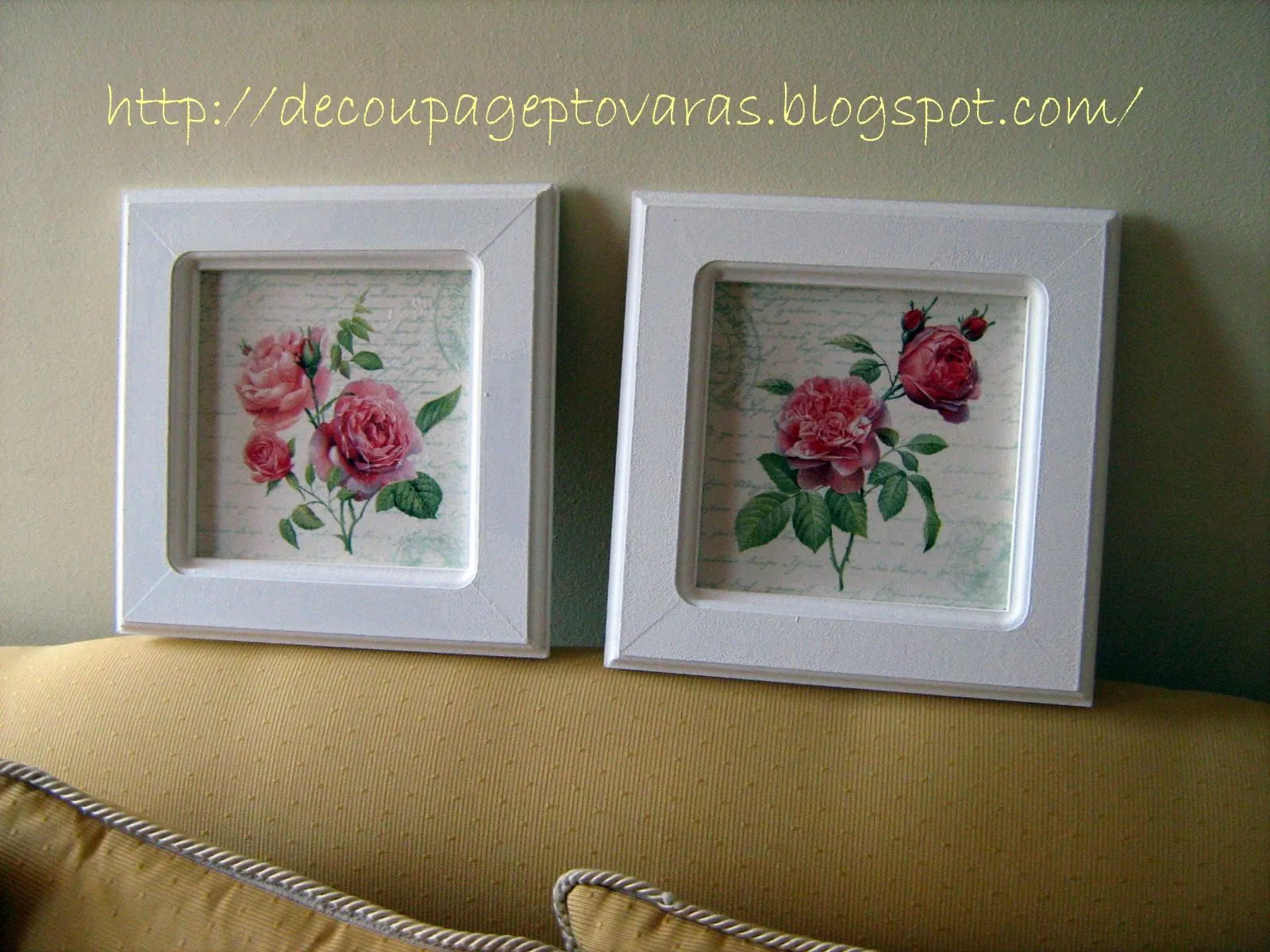 Manualidades en Decoupage: Cuadros en Decoupage