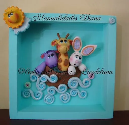 Manualidades Diana: Preciosa Mini Arca de Noé !!! Manualidades Diana: Preciosa Mini Arca de Noé !!!